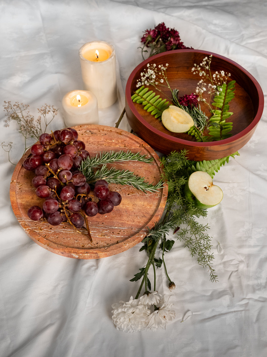 Tri Serving Plate - Set of 2 - Summer Edition