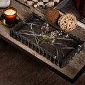 Flute Tray- Pietra Grey Marble