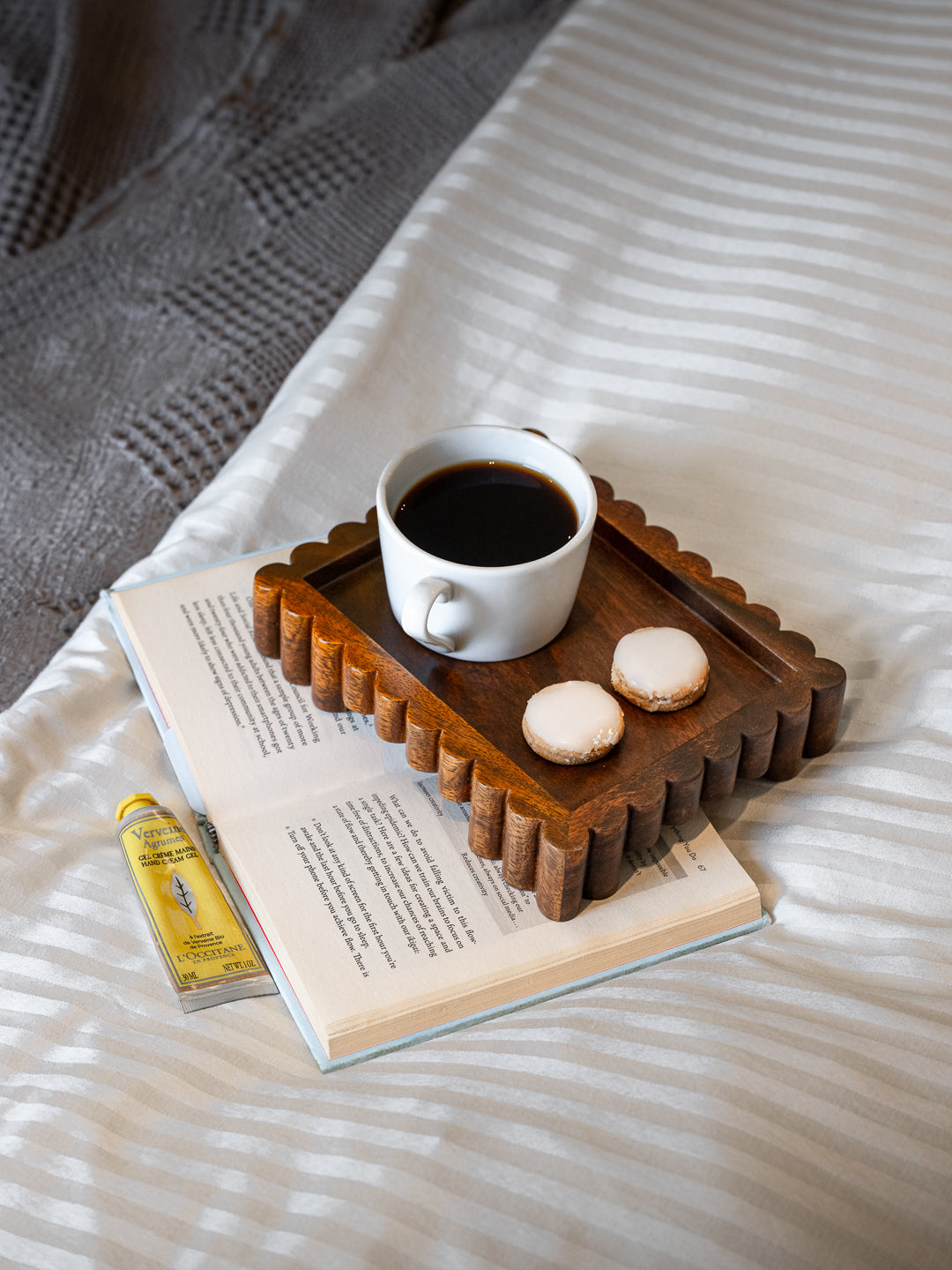 Flute Tray- Wood- Small