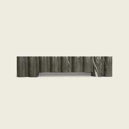 Flute Tray - Pietra Grey Marble- Small