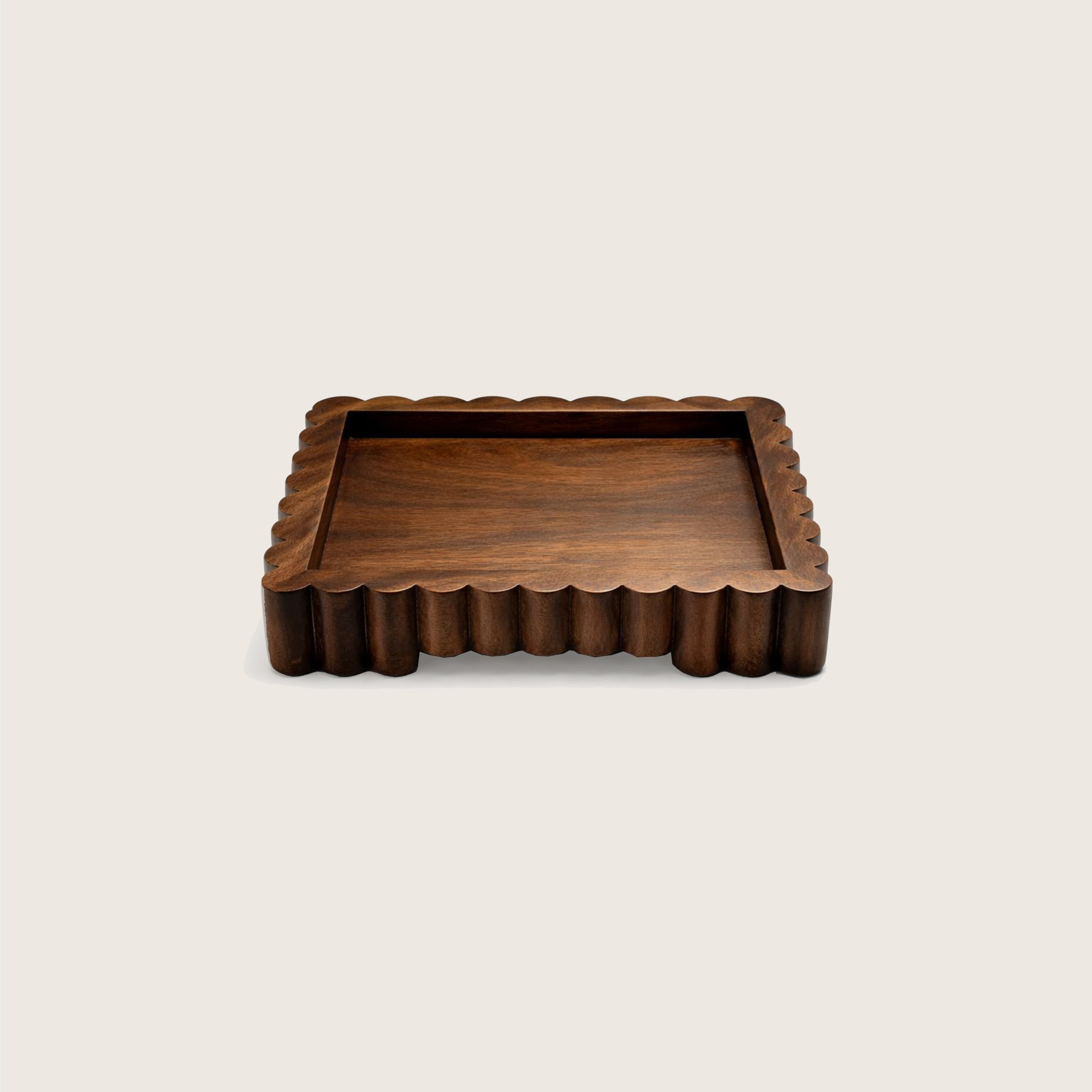 Flute Tray- Wood- Small