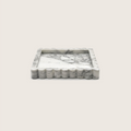 Flute Tray -Arabescato Marble- Small