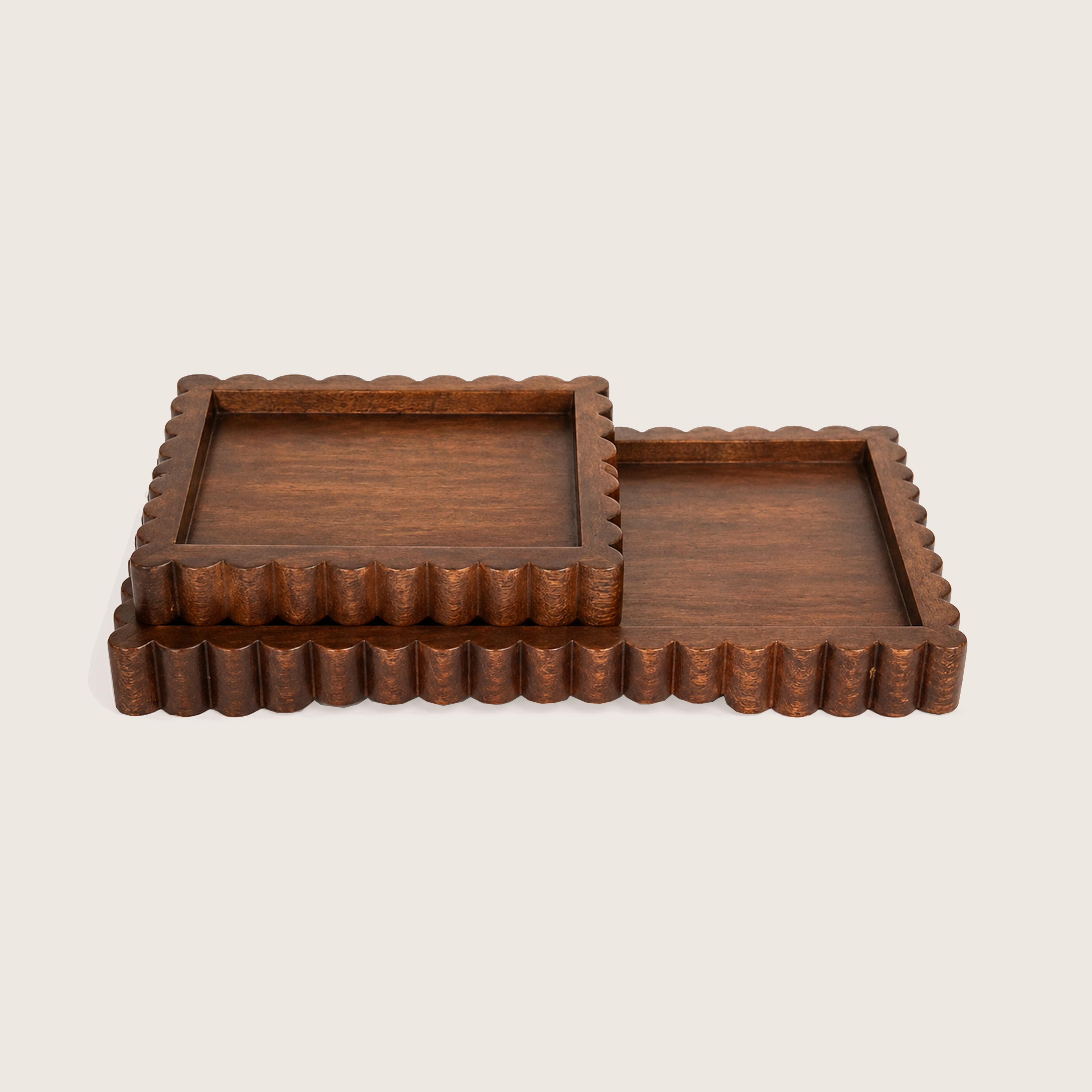 Wood Flute Tray set